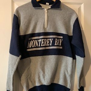 Vintage Monterey Bay half zip sweatshirt medium